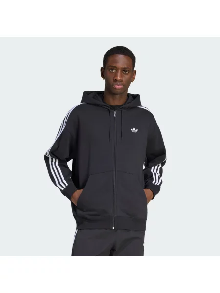 Bluza z kapturem adidas Adicolor Oversize Full-Zip czarna