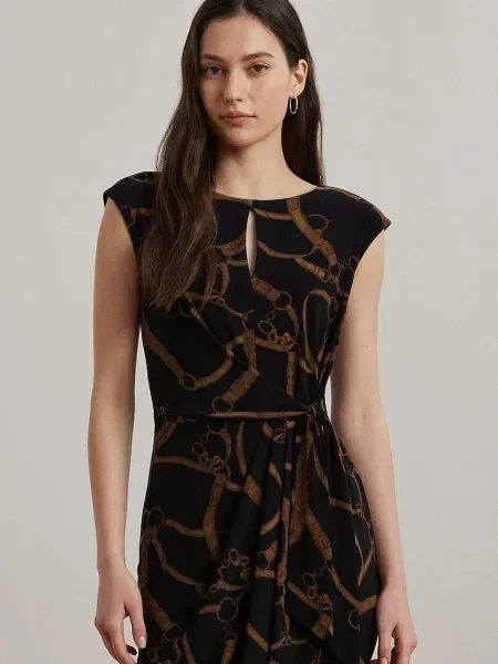 Платье миди Lauren Ralph Lauren черное