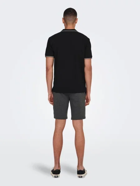 Only & Sons Majica Fletcher črna bela