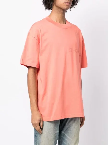 Μπλούζα Fear Of God Essentials με αυτόγραφο ροζ