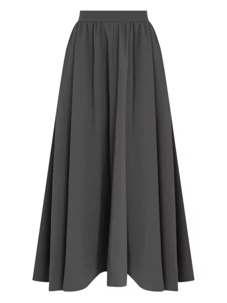 Spódnica plisowana Gloria Coelho do kolan w kształcie litery A szara