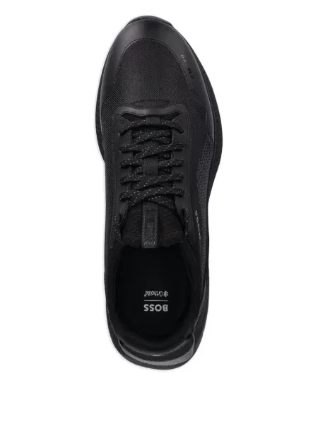 Sneakers Boss με κορδόνια με δαντέλα μαύρο