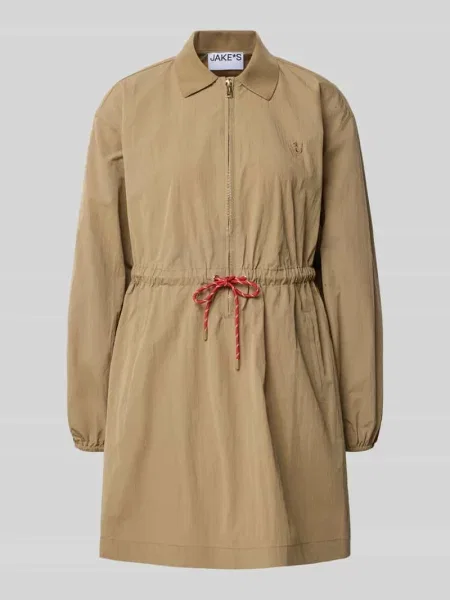 Sukienka mini z kołnierzykiem koszulowym i zamkiem błyskawicznym Jake*s Casual