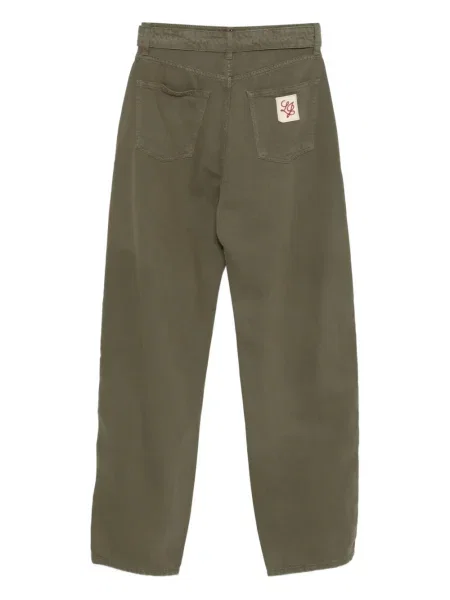Cu centură pantaloni Liu Jo verde