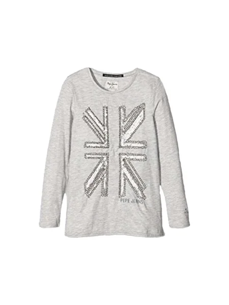 Tricou copii Pepe Jeans gri