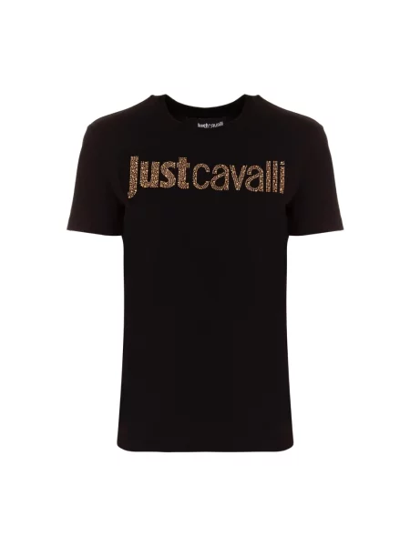 Koszulka Just Cavalli z logo czarna