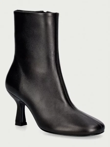 Souliers Martinez botine cu cui pentru femei din piele TALIN negru