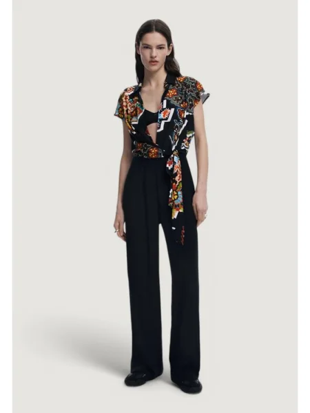 Desigual Kezeslábas JUMPSUIT_PAISLEY_LACROIX fekete