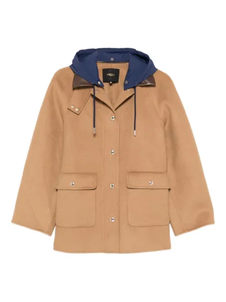 Palton Maje cu glugă maro