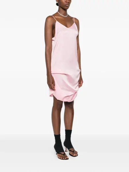 Rochie mini Julie Kegels drapată roz