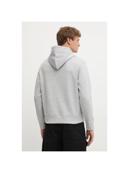 Bluza z kapturem Michael Kors z kapturem z logo szara