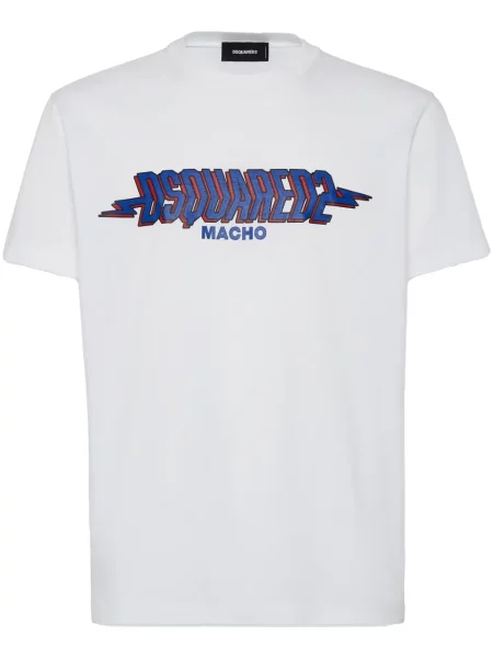 Tricou Dsquared2 cu imagine alb