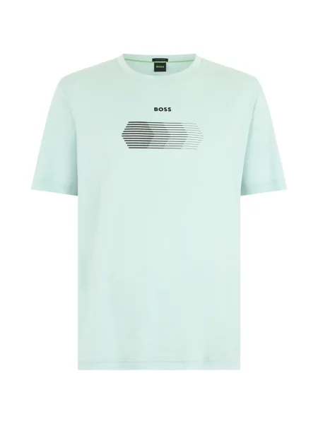 Grafic tricou Boss cu imagine albastru