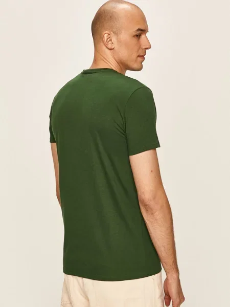 Футболка Lacoste однотонний зелений