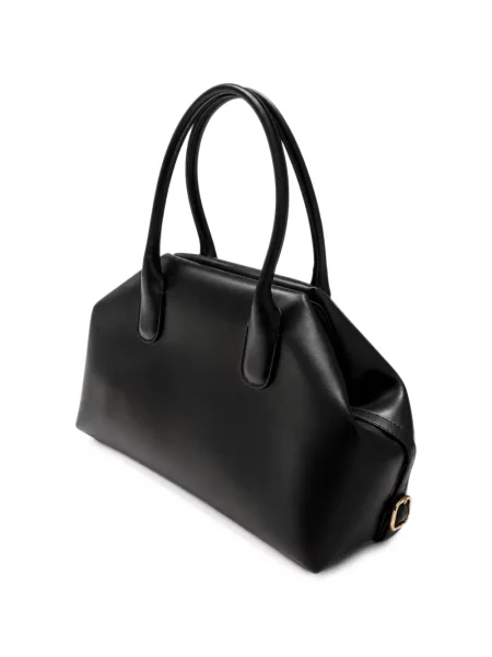 Geantă shopper Themoirè cu autograf negru