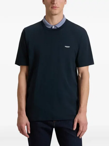 Tricou Woolrich cu autograf albastru