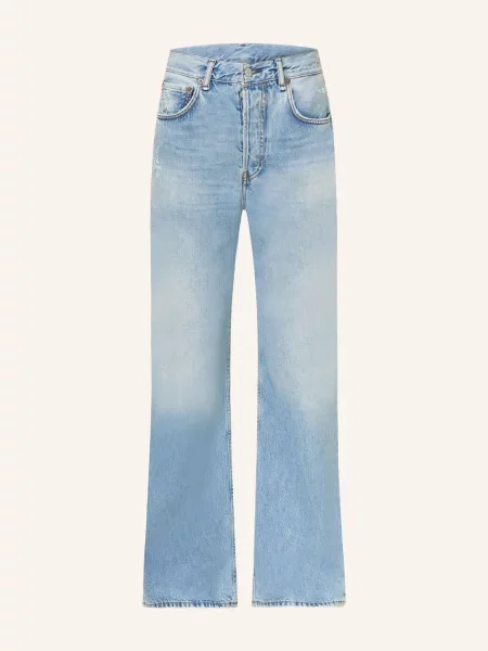Acne Studios Straight Džíny light blue modré