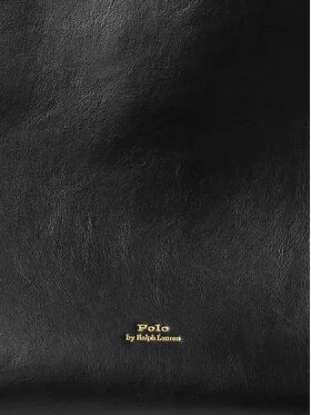 Kožená kabelka Polo Ralph Lauren černá
