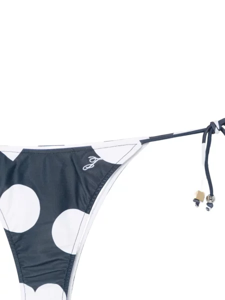 Bikini Jacquemus s printom s uzorkom srca veze plava