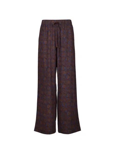 Pantaloni Matteau cu cordon maro