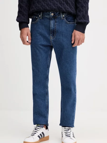 Дънки Calvin Klein Jeans мъжки тъмносиньо