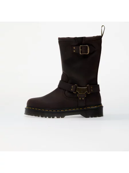 Шкіряні утеплені кросівки Dr. Martens коричневі