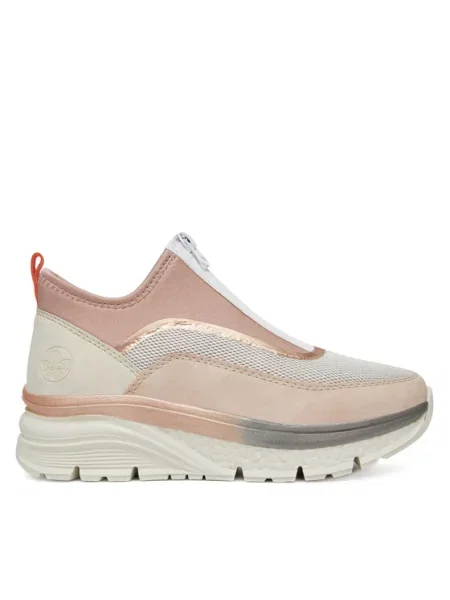 Sneakersy Rieker różowe