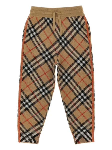 Joggery dziecięce Burberry brązowe