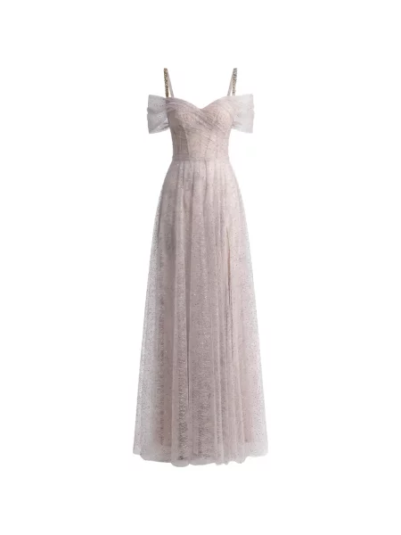 Rochie maxi Gemy Maalouf evazată roz