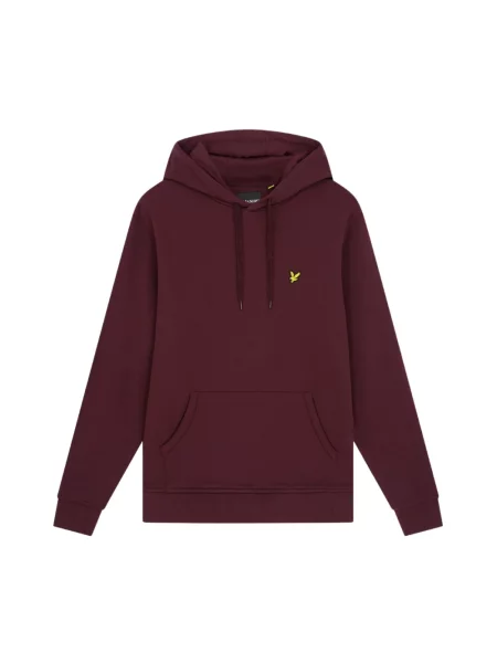 Bluza z kapturem Lyle & Scott z kapturem czerwona