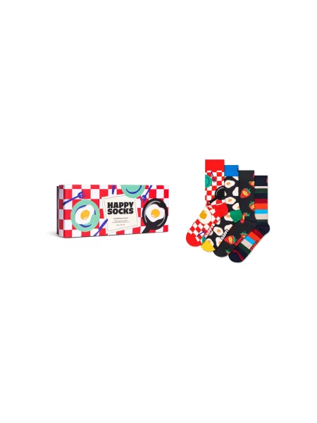Happy Socks Ponožky Food Socks Gift Set' červená