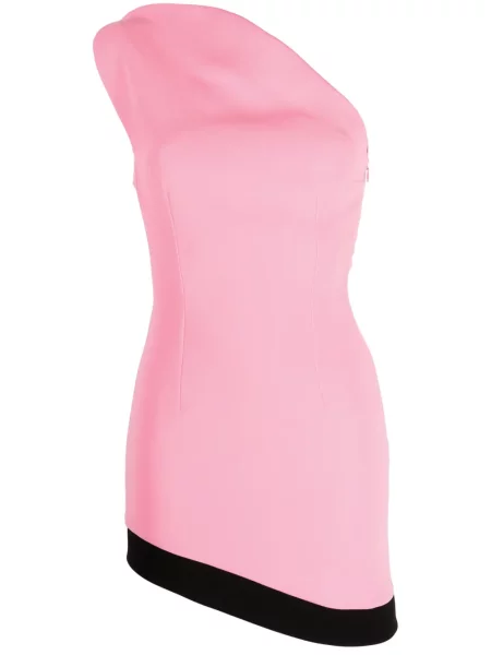 Rochie V:pm Atelier din crep cu un umăr gol roz