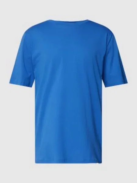 T-shirt z okrągłym dekoltem model ‘Hannes’ Schiesser niebieska