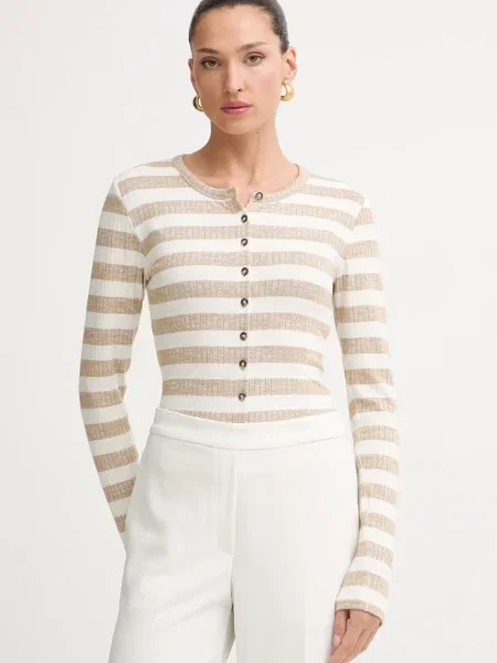 Rag & bone kardigan ženski s viskozom bež