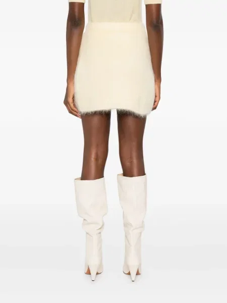 Fusta mini Alessandra Rich galben