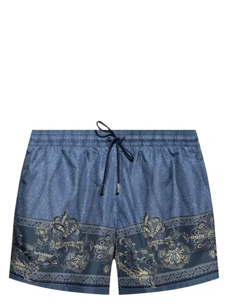 Slip de baie Etro cu imagine albastru