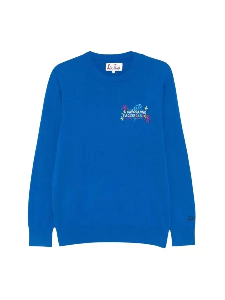 Bluza Mc2 Saint Barth z kaszmiru niebieska