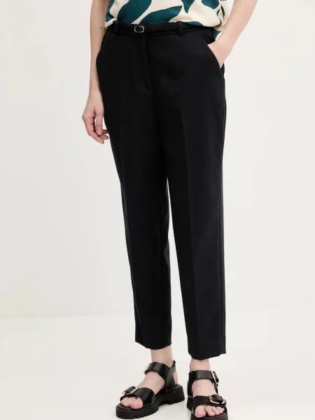 Abercrombie & Fitch pantaloni femei mulata high waist negru