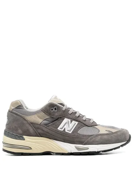 Sneakerși New Balance cu șireturi din dantelă gri