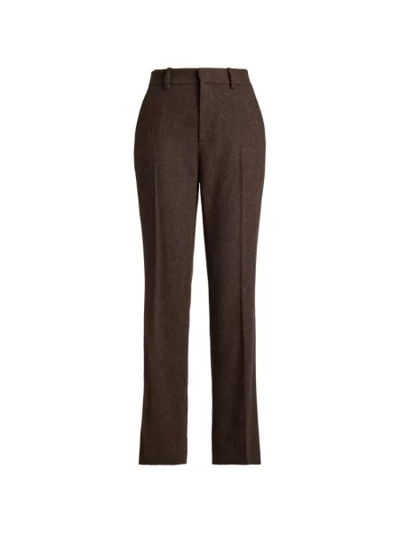 Pantaloni Ralph Lauren Collection cu model herringbone maro