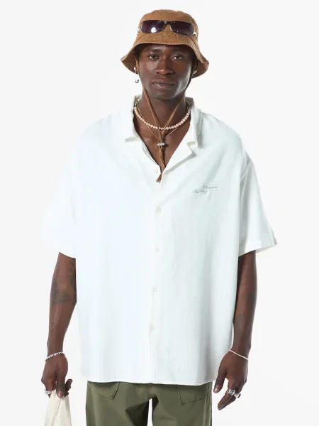 VAMOS CLO Košile žlutá / černá bílá