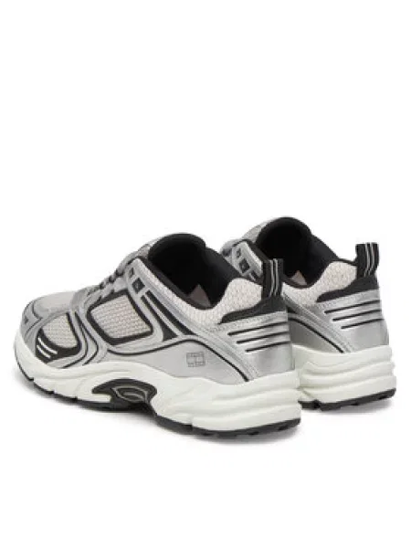 Tommy Jeans Laisvalaikio batai Metallic balta