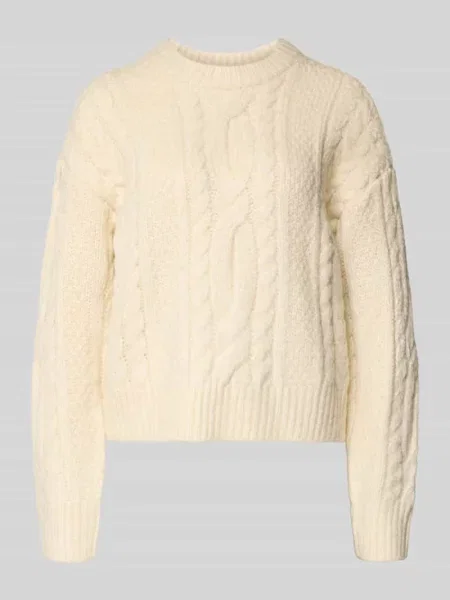 Sweter z dzianiny ze ściegiem warkoczowym model ‘INES’ Levi's