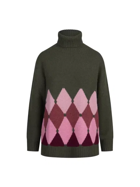 Sweter z golfem Ballantyne zielony