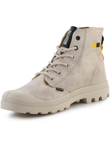 Pantofi Palladium cu șireturi maro