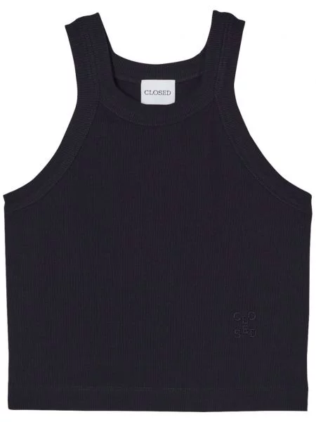 Decupat top Closed negru