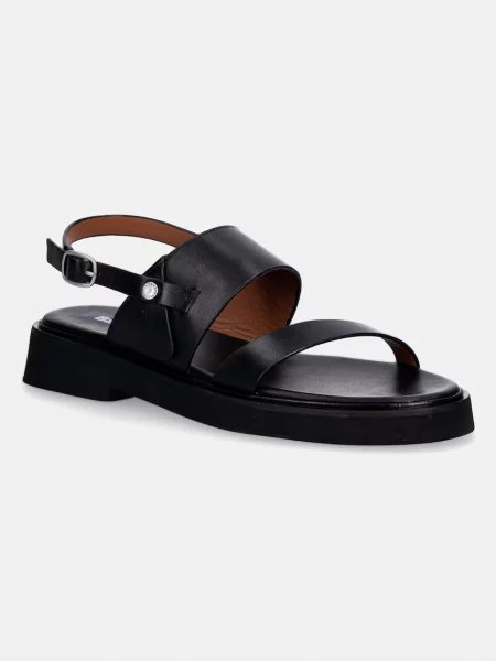 Barbour sandale cu platformă pentru femei din piele Dakota negru