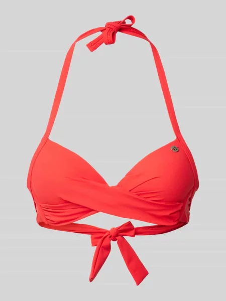 Top bikini z aplikacją z logo model ‘EYRO SPRING’ Banana Moon czerwony