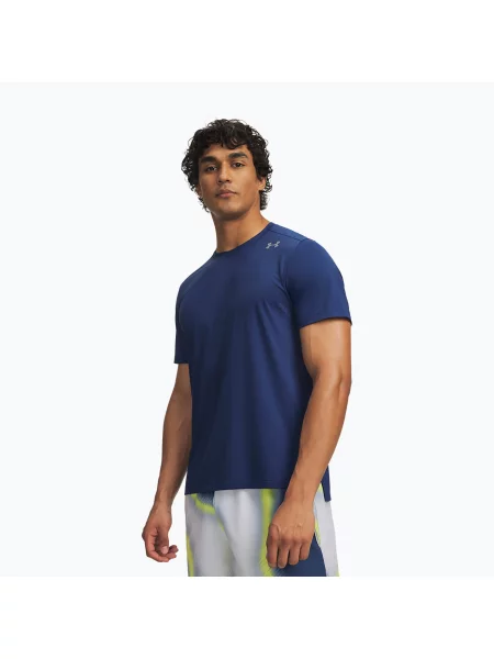 Tricou de alergare pentru bărbați Under Armour Velociti Pro SS blackout navy/reflective marină