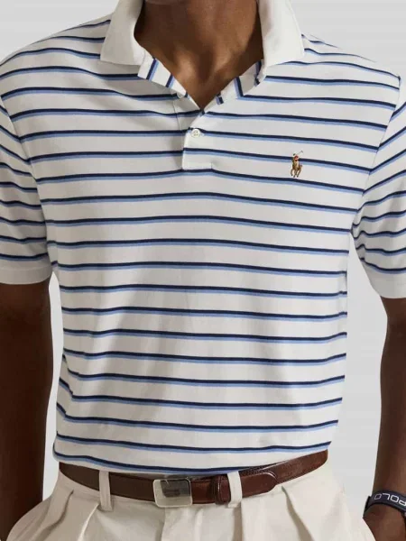 Koszulka polo o kroju regular fit z wyhaftowanym logo Polo Ralph Lauren biała
